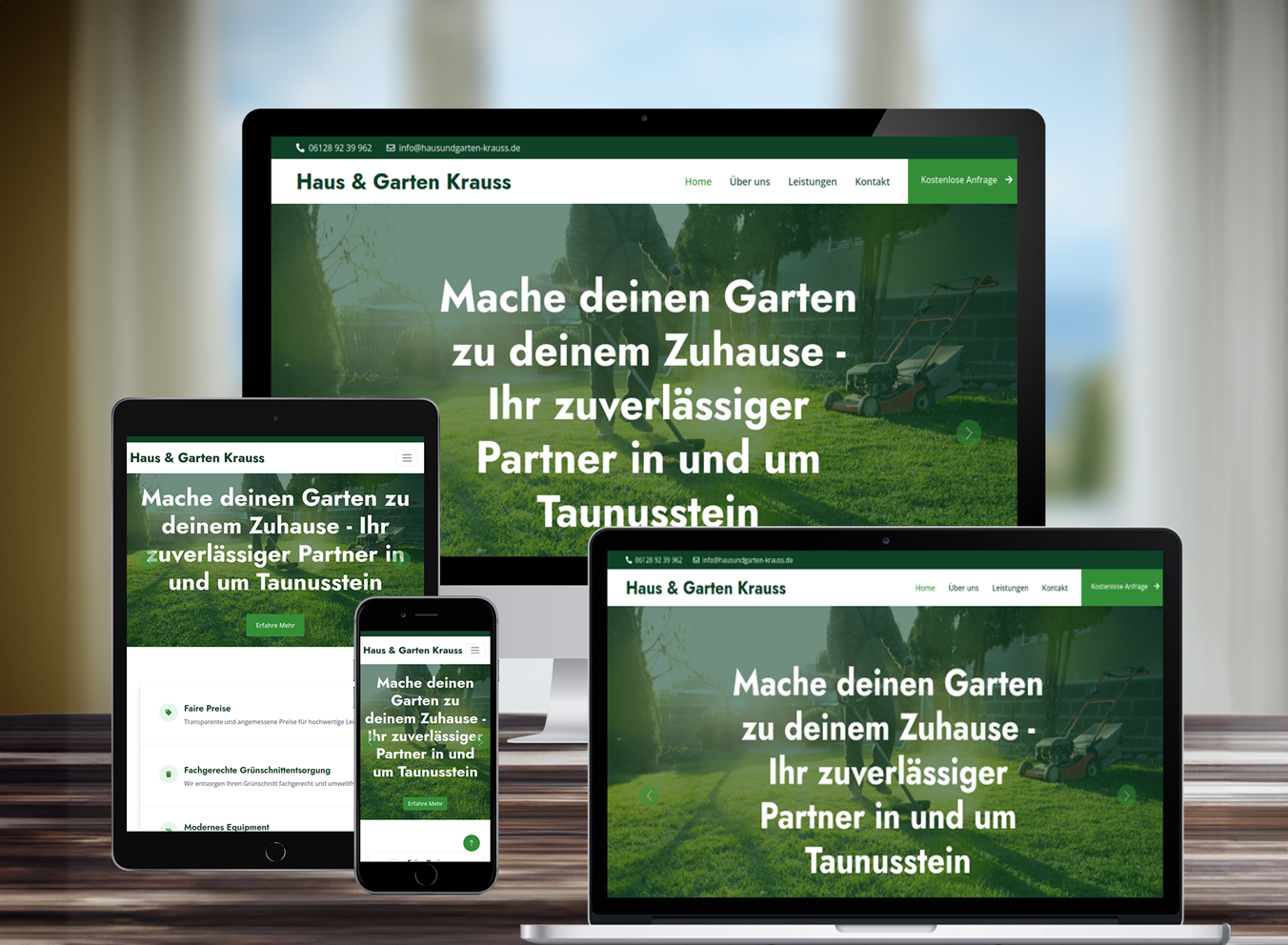 Haus und Garten Krauss Website